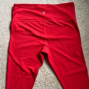 Athleta Red Leggings